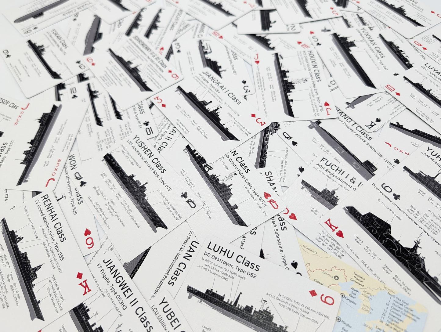 Ship Recognition Playing Cards - Chinese People's Liberation Army Edition