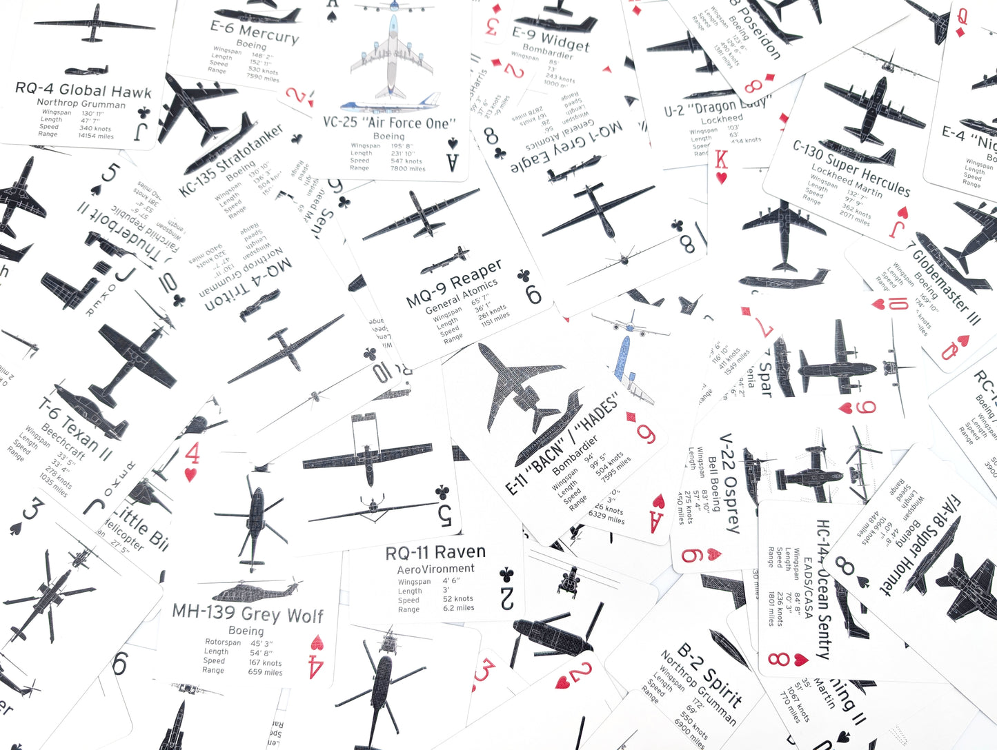 Aircraft Recognition Playing Cards