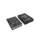 Recon Cards playing card back design with aircraft silhouette pattern, linen cardstock finish