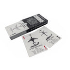 Spread of Russian Air Force aircraft recognition cards showing A-50, Mi-24, and Il-96-300 silhouettes