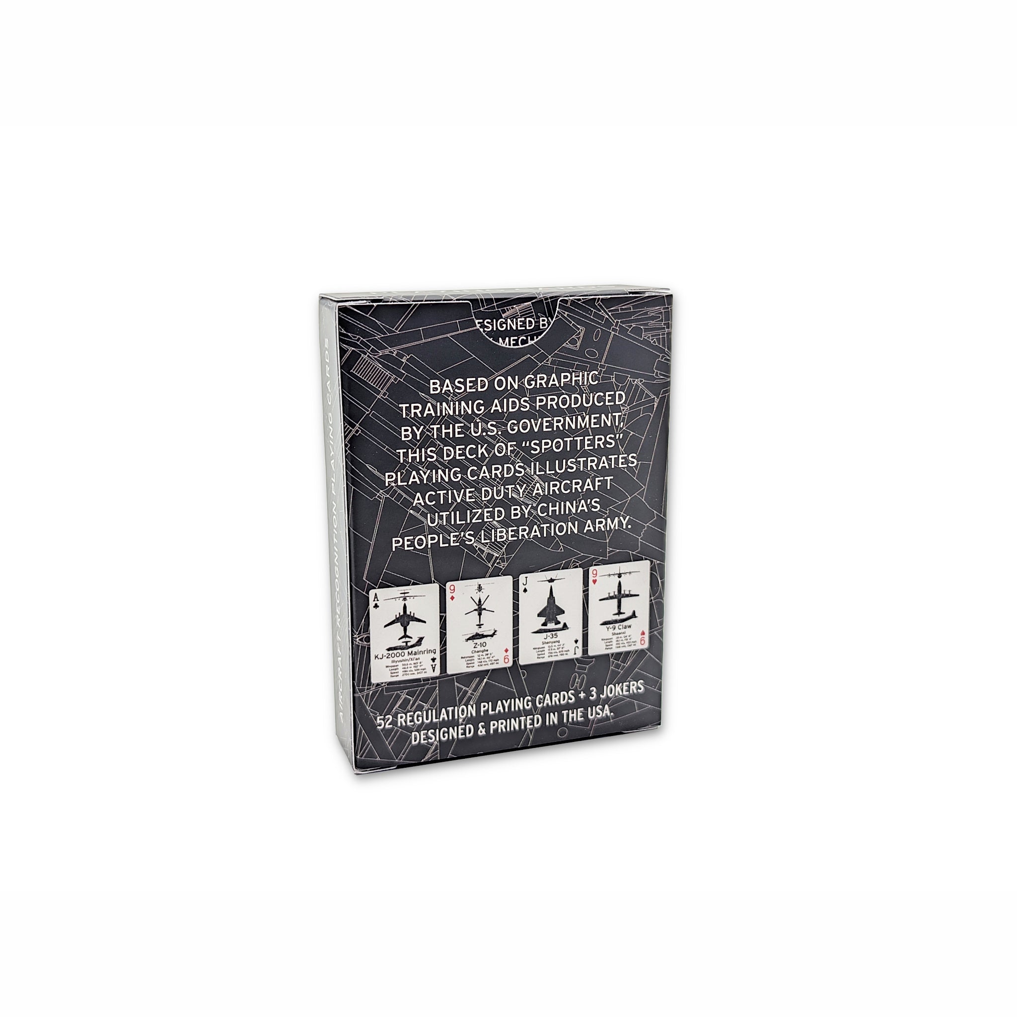 Aircraft Recognition Playing Cards - Chinese People's Liberation Army Edition