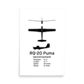 RQ-20 Puma Poster - Small Hand-Launched Surveillance UAS