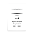 MQ-9 Reaper Poster - Hunter-Killer UAS