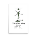 VH-3 Sea King Poster - Presidential Marine One Helicopter