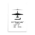 U-2 "Dragon Lady" Poster - High-Altitude Strategic Reconnaissance