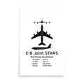 E-8 Joint STARS Poster - Airborne Battle Management & Ground Surveillance