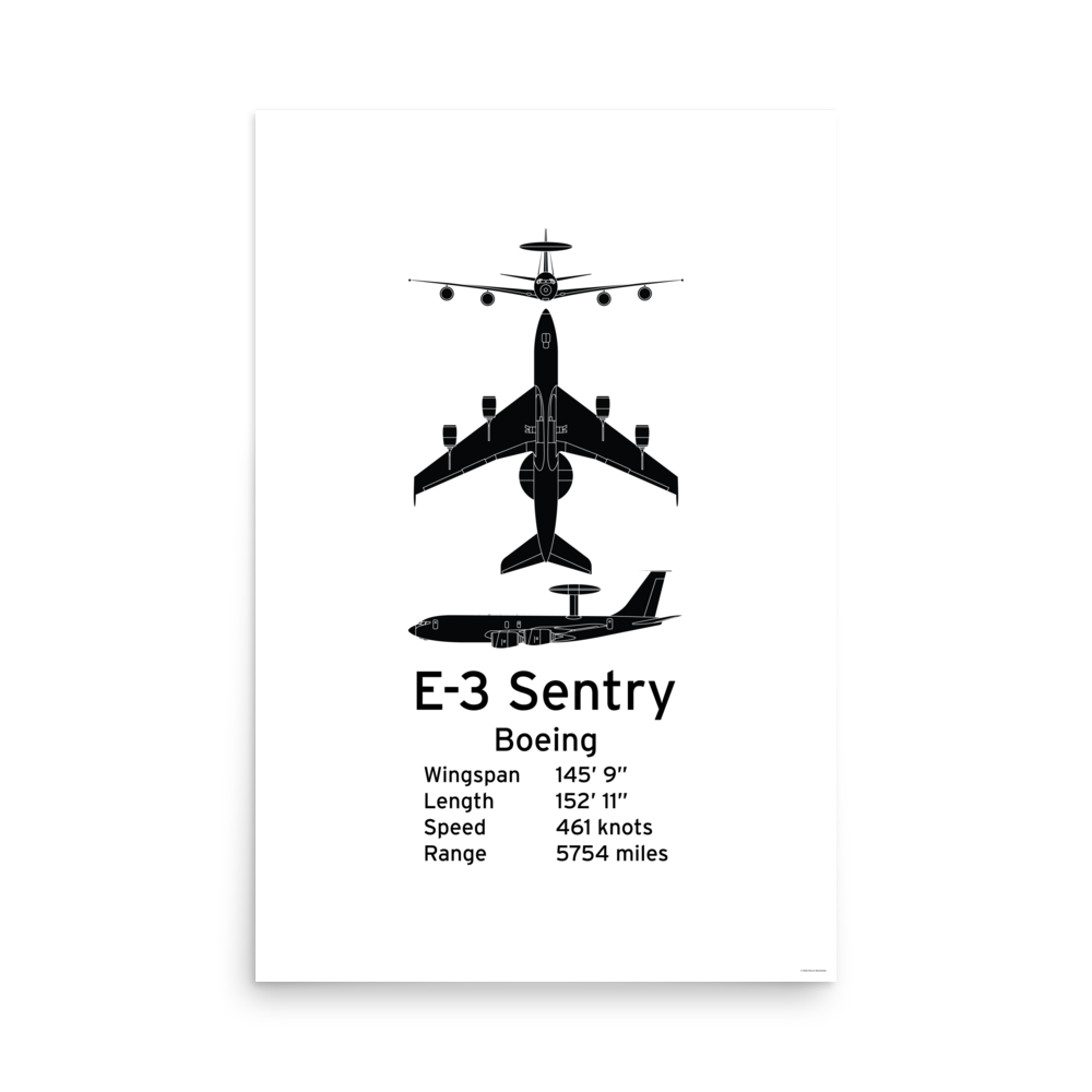 E-3 Sentry Poster - Airborne Warning & Control (AWACS)