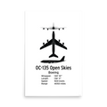 OC-135 Open Skies Poster - Arms Control Observation Aircraft