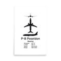 P-8 Poseidon Poster - Maritime Patrol & Sub Hunting Aircraft