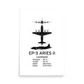 EP-3 ARIES II Poster - Naval Signals Intelligence Reconnaissance Aircraft