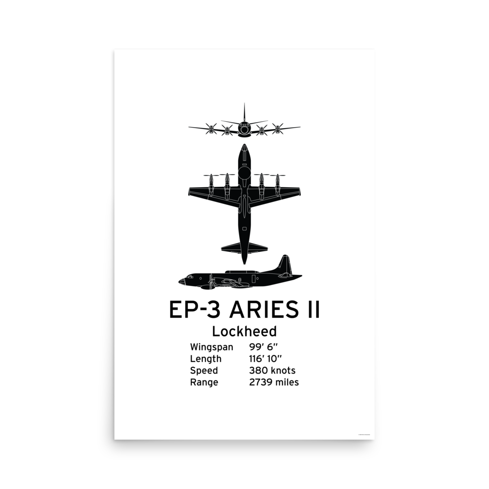 EP-3 ARIES II Poster - Naval Signals Intelligence Reconnaissance Aircraft