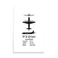P-3 Orion Poster - Maritime Patrol & ASW Aircraft