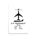 E-4 "Nightwatch" Poster - Airborne Command Post ("Doomsday Plane")