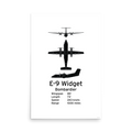 E-9 Widget Poster - Range Surveillance & Control Aircraft