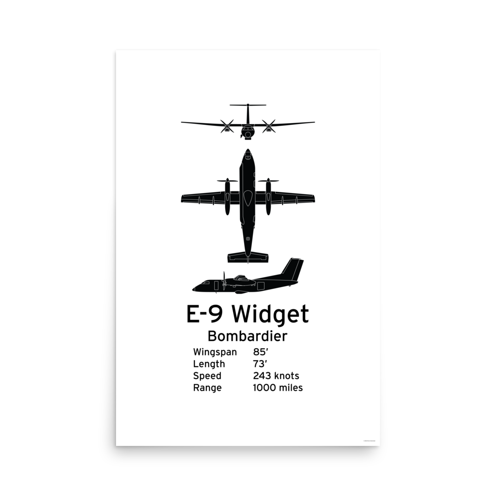 E-9 Widget Poster - Range Surveillance & Control Aircraft