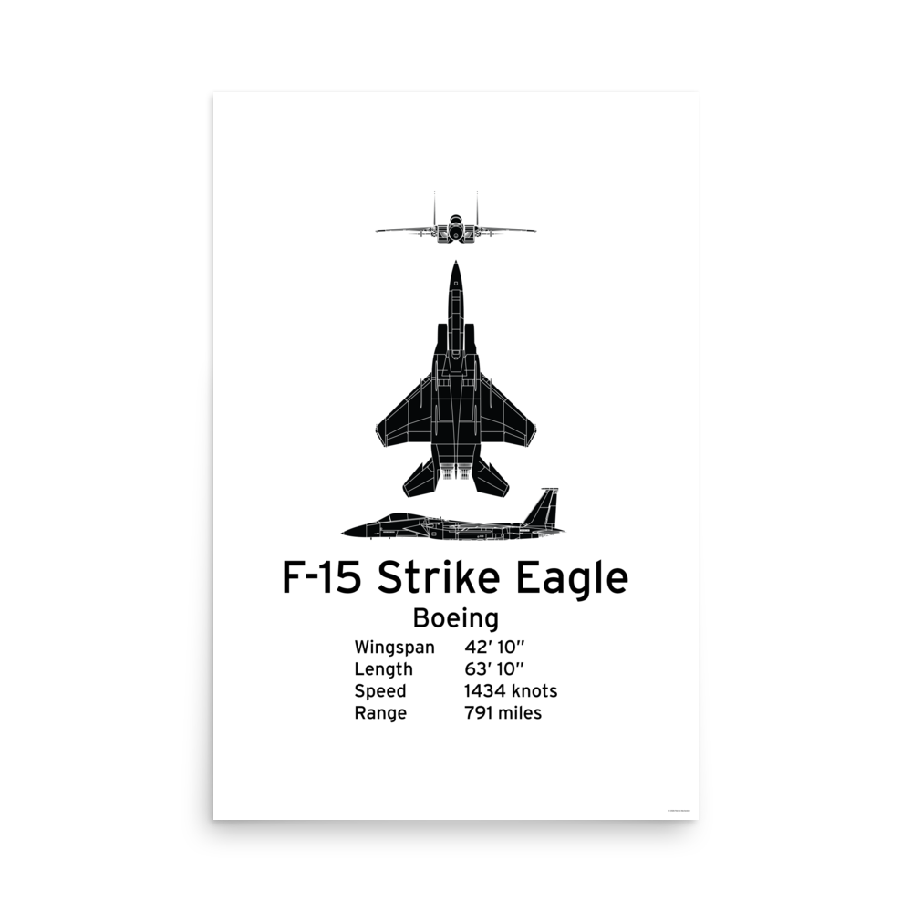F-15 Strike Eagle Poster - Air Superiority & Strike Fighter