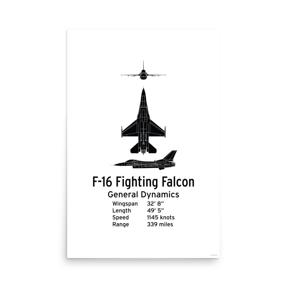 F-16 Fighting Falcon Poster - Multirole Fighter