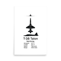 T-38 Talon Poster - Advanced Jet Trainer