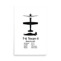 T-6 Texan II Poster - Primary Pilot Training Aircraft