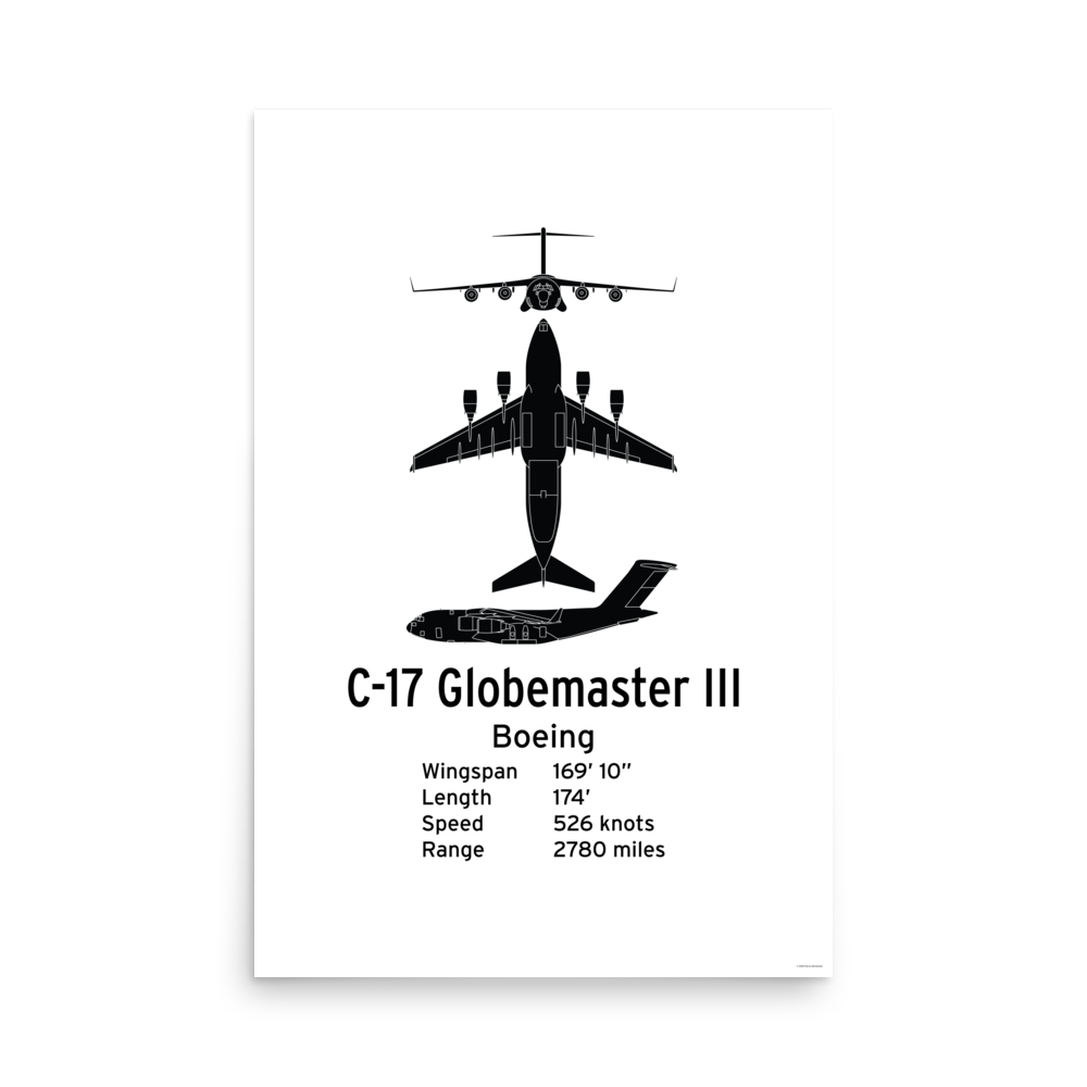 C-17 Globemaster III Poster - Strategic & Tactical Airlifter