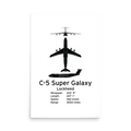 C-5 Super Galaxy Poster - Strategic Heavy Airlift
