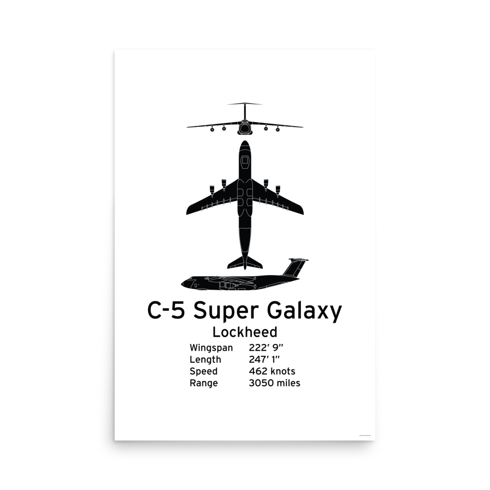 C-5 Super Galaxy Poster - Strategic Heavy Airlift