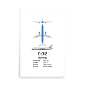 C-32 Poster - Executive Transport / Air Force Two