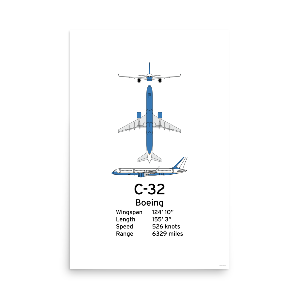 C-32 Poster - Executive Transport / Air Force Two