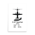 C-27 Spartan Poster - Light Tactical Transport