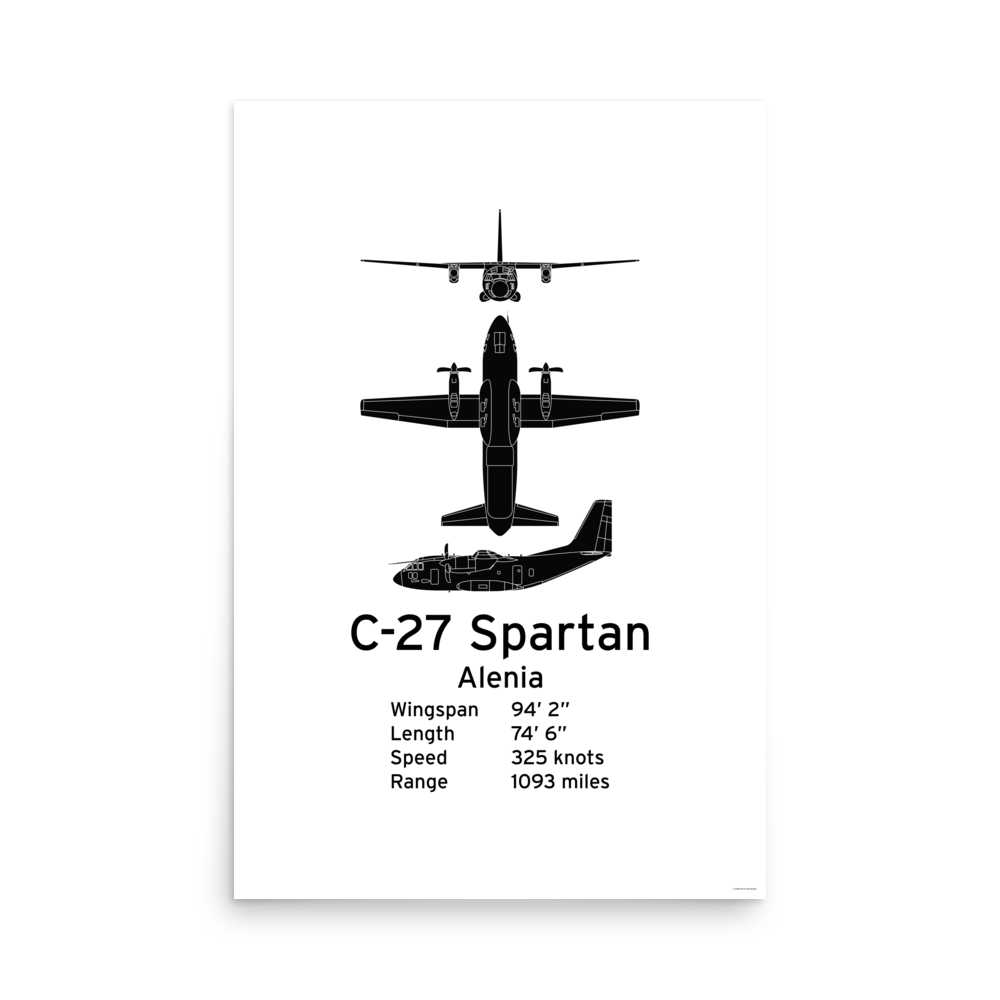 C-27 Spartan Poster - Light Tactical Transport