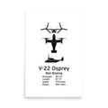 V-22 Osprey Poster - Special Ops Tiltrotor Aircraft