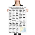 Ship Recognition Playing Cards Poster: Chinese People's Liberation Army Edition - Armament Guide