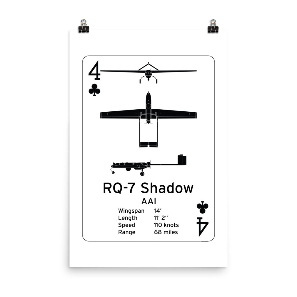 RQ-7 Shadow Poster - Tactical Battlefield Surveillance UAS